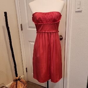 NWT BCBGMaxAzria Strapless Coral Dress 6